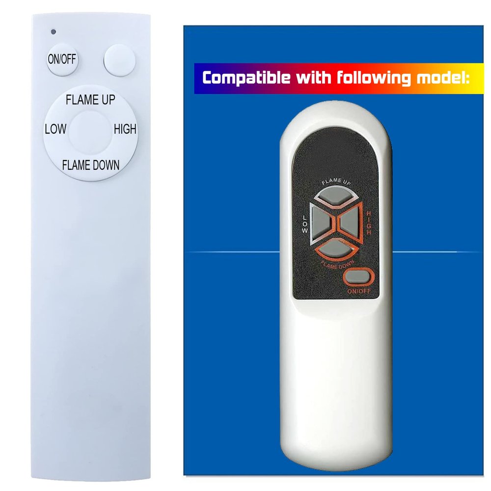 GENGQIANSI Replacement for Heat Surge Electric Fireplace Heater Remote Control Model M2007 M2008 M2009 M7 M5 M6 MX1 MX23A MX5 MX5A MX5B MX5C-S MX5C W10 Y10