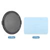 PATIKIL Camera Lens Cap, 2 Pack Sides Pinch Front Lens Cover with Microfiber Cleaning Cloth for 86mm Thread Universal DSLR Lenses for Nikon, for Fujifilm, for Pentax, for Leica view 3