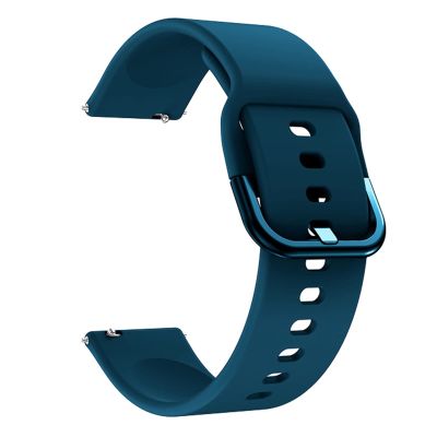 COEPMG Soft Silicone 22mm Watchband Straps for Xiaomi Haylou Solar ls05 Original Smart Watch Wristband Bracelet (Color : Dark Blue, Size : for HaylouSolar LS05)