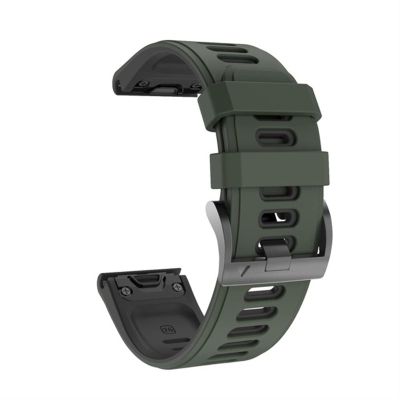 BEDCY 22 26mm Smart Watch Straps for Coros VERTIX 2 Soft Silicone Smartwatch for Garmin Fenix 6 5X 6X Coros Wrist Band Bracelet (Color : Rose Green, Size : 26mm Coros VERTIX 2)
