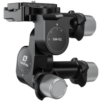 LEOFOTO GW-01 Geared 3-Way Ball Head with Arca Swiss Compatible Plate