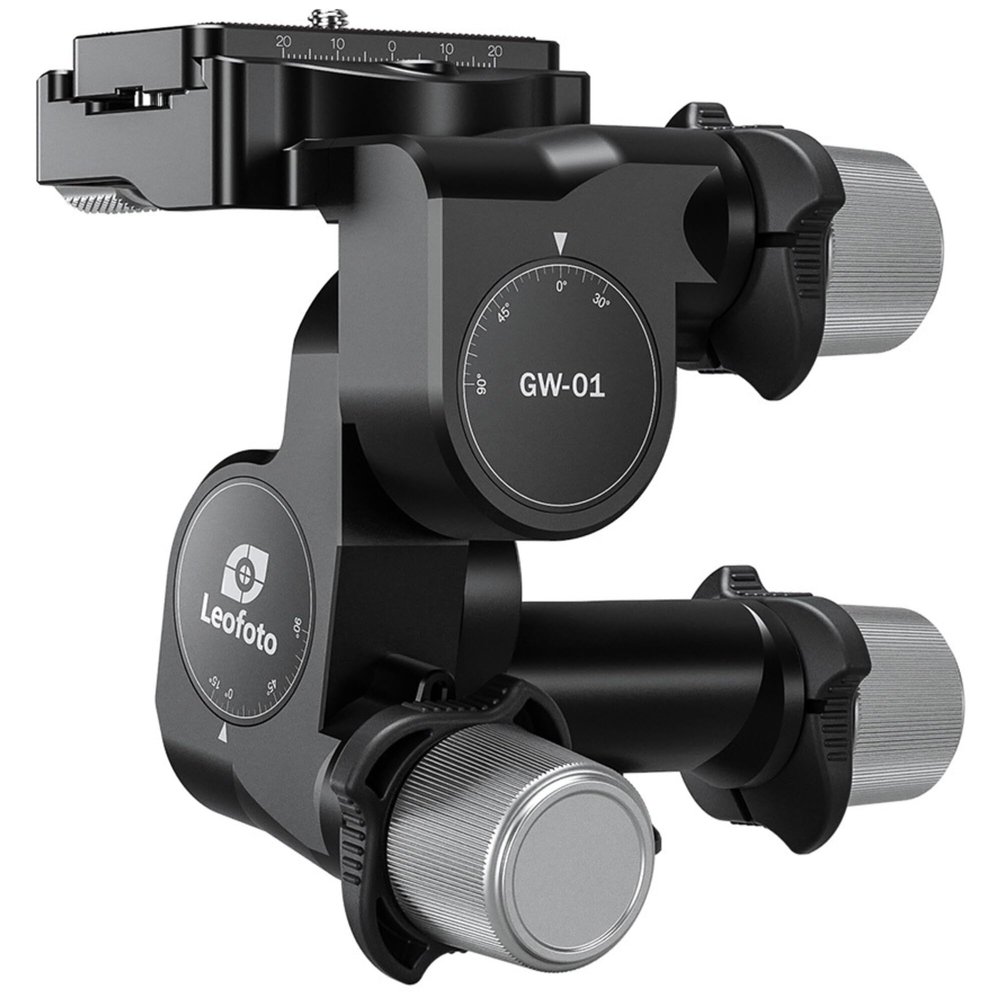 LEOFOTO GW-01 Geared 3-Way Ball Head with Arca Swiss Compatible Plate