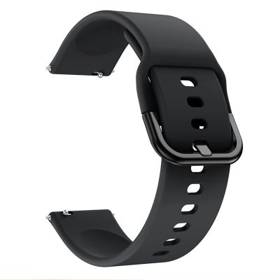 COEPMG Soft Silicone 22mm Watchband Straps for Xiaomi Haylou Solar ls05 Original Smart Watch Wristband Bracelet (Color : Preto, Size : for HaylouSolar LS05)