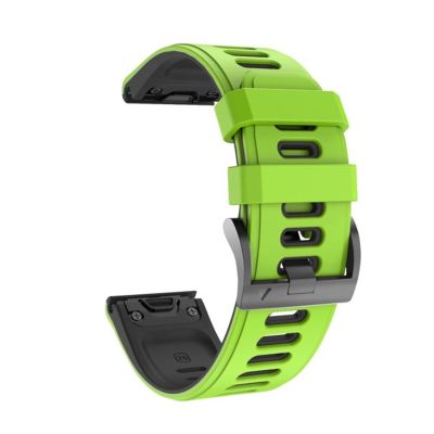 BEDCY 22 26mm Smart Watch Straps for Coros VERTIX 2 Soft Silicone Smartwatch for Garmin Fenix 6 5X 6X Coros Wrist Band Bracelet (Color : Coal Black, Size : 26mm Coros VERTIX 2)
