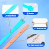 Silicone Zip Ties, 7" Reusable Zip Ties, 20pcs Rubber Cable Ties Straps for Wire Management, Elastic Cable Organizer for Home Office Table Desk Cord Ties(18cm, 20pcs, Red, Yellow, Blue, Green, Orange) view 3