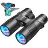 12X42 HD Binoculars for Adults, Virtual High Power Binoculars with BaK4 Prisms FMC Lens, IPX7 Waterproof Binoculars with Phone Adapter Binoculars for Bird Watching, Hunting, Hiking, Travel, Concert view 1