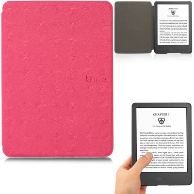 Artyond Case for All-New Kindle 2022 Release, Lightweight Slim Durable Premium PU Leather Folio Cover with Auto Sleep Wake Function Case for All-New Kindle (6" 11th Generation 2022 Release), Rose