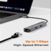 HDMI to DVI Short Cable 0.5ft Bundle with USB C Hub Multiport Adapter view 4