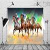 BELECO 10x8ft Fabric Horse Racing Backdrop for Photography Derby Party Decorations Racecourse Horseracing Background Jockeys and Racing Horses Derby Party Supplies Photo Studio Props Wallpaper view 3