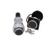 ZBLZGP WEIPU WS28 24 Pin Connector Female Cable Plug Male Panel Chassis Socket Heavy Duty Bulkhead Dustproof Metal Signal LED Aviation Connector 18 AWG 5A view 1