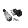 ZBLZGP WEIPU WS28 24 Pin Connector Female Cable Plug Male Panel Chassis Socket Heavy Duty Bulkhead Dustproof Metal Signal LED Aviation Connector 18 AWG 5A view 2