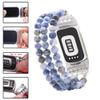 C&L Accessories Compatible with Fitbit Charge 5/Charge 6 Bands, Natural Gemstone Beaded Handmade Adjustable Bracelet Replacement Bands for Women (Sodalite) view 3