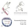 C&L Accessories Compatible with Fitbit Charge 5/Charge 6 Bands, Natural Gemstone Beaded Handmade Adjustable Bracelet Replacement Bands for Women (Sodalite) view 4