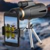 12 * 50 monocular Telescope 50 Caliber, with Smart Phone Adapter and Tripod, Suitable for Adults, Bird Watching and Hunting Equipment - Christmas/Birthday Gift for Father and Husband view 3