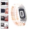 C&L Accessories Compatible with Fitbit Charge 5/Charge 6 Bands, Natural Gemstone Beaded Adjustable Bracelet Replacement Bands for Women (Pink Aventurine) view 3