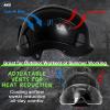 AOLAMEGS Construction Hard Hats for Men - ANSI Z89.1 OSHA Approved Safety Helmets, Black Hard Hat, Adjustable Vented Construction Hat with Clear Visor and Chin Strap, High Impact ABS Hardhats view 3