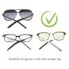 UPIONIC Silicone Glasses End Tip Grips, Anti-Slip Eyeglass Ear Sock Pieces Tube Sleeve, Silicone Elastic Comfort Eyeglasses Retainer For Thin Temples(6 Pairs,Black&Brown) view 4
