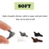 UPIONIC Silicone Glasses End Tip Grips, Anti-Slip Eyeglass Ear Sock Pieces Tube Sleeve, Silicone Elastic Comfort Eyeglasses Retainer For Thin Temples(6 Pairs,Black&White) view 2