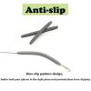 UPIONIC Silicone Glasses End Tip Grips, Anti-Slip Eyeglass Ear Sock Pieces Tube Sleeve, Silicone Elastic Comfort Eyeglasses Retainer For Thin Temples(6 Pairs,Black&White) view 3