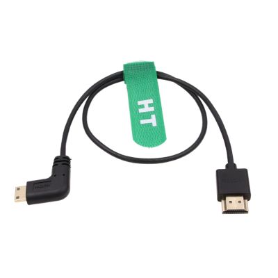 HangTon Mini HDMI 4K 60p 8K UHD Cable for Nikon Z5 Z7 D750 Sony CX7 SR7E Canon EOS R RP 5DIV ATOMOS Ninja V Portkeys Video Assist Monitor Type A C HDMI 2.1 Right Angle 50cm