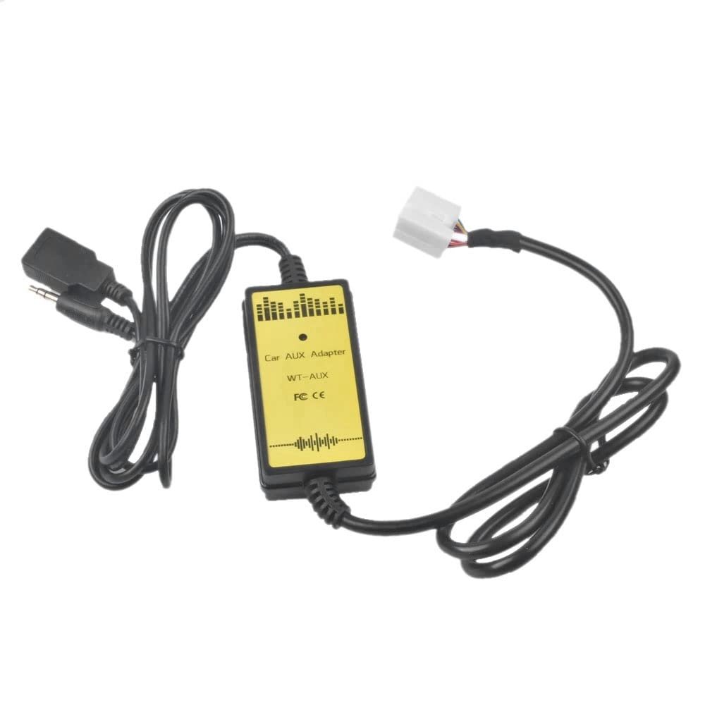 Doumneou Car MP3 Audio Interface AUX USB Adapter CD Changer for Accord 2003 2004 2005 2006 2007 2008 2009 2010, black & yellow, 500147705