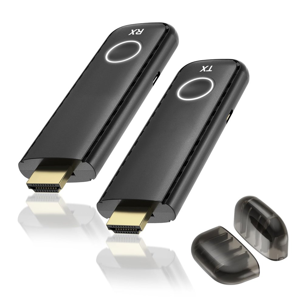 MT-VIKI Wireless HDMI Transmitter and Receiver - 100ft/30m, 4K Decode, 1080P Output, 2.4G/5G Portable, Plug&Play for Streaming Video and Audio to Monitor from Laptop/TV Box