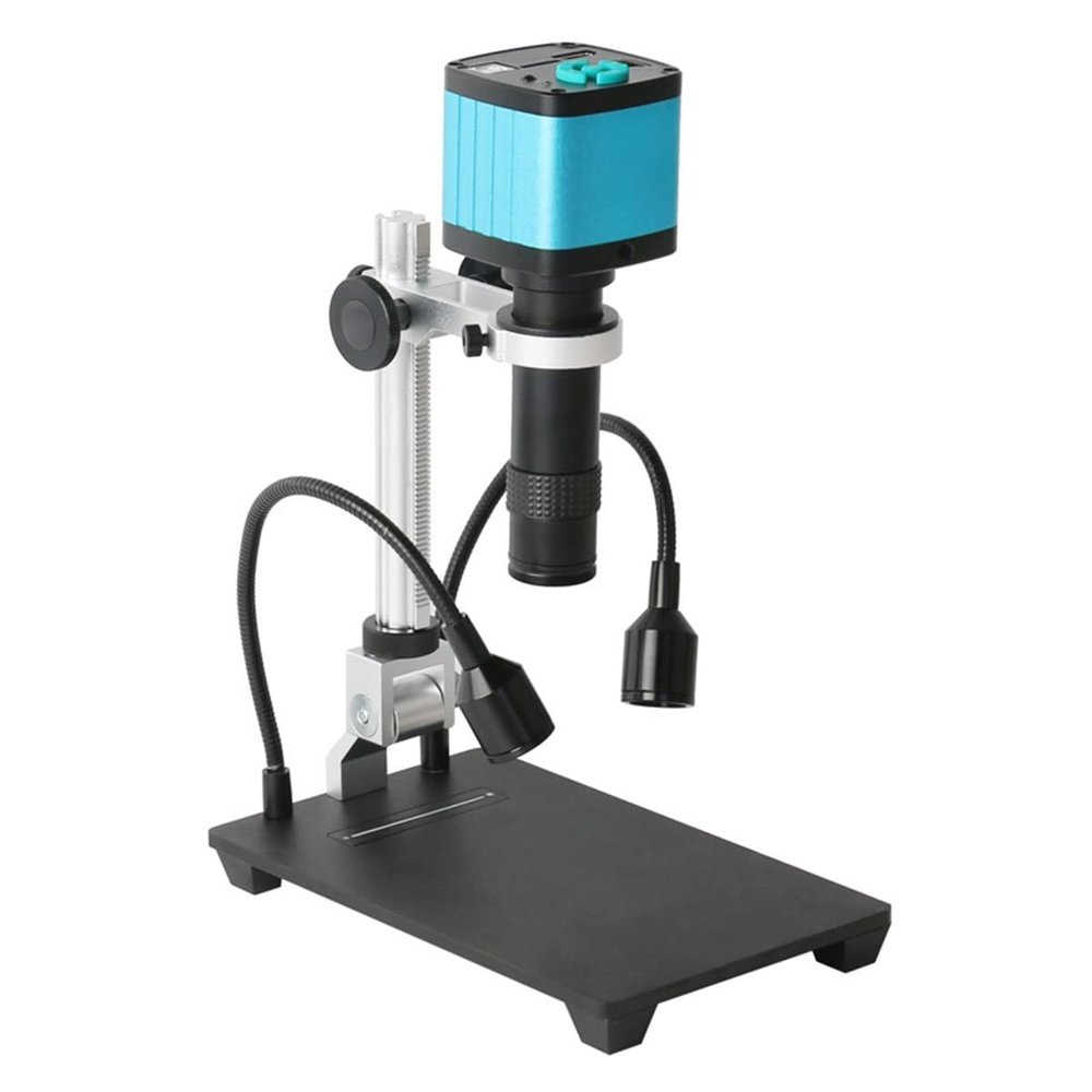 RADHAX Microscope Kit 4K 48MP Digital Video Microscope Camera, 1X-130X Zoom Mount Lens with Light Microscope Lens Adapters (Color : A)