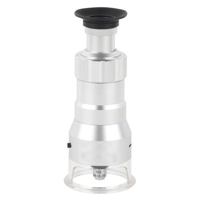 RADHAX Microscope Kit 40X 60X 100X Microscope Handheld Portable Magnifying Glass LED Microscope Lens Adapters (Color : A, Size : 40X)