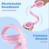 Nabevi Kids Headphones, Over-Ear Headphones Bluetooth Wireless Kids with Mic, 85/93dB Volume Limited, Stereo Sound, Wired Inline AUX Cord Headphones for Children Boy Girl Teens, Pink view 3