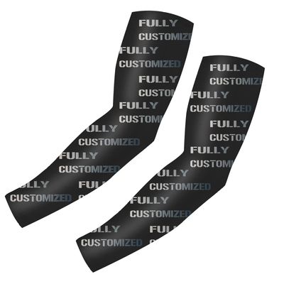 DIYUME Add Your Logo Photo Text Football Arm Sleeves for Soccer Training Sessions Players (1 Pair M)