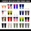 DIYUME Add Your Logo Photo Text Football Arm Sleeves for Soccer Training Sessions Players (1 Pair M) view 3
