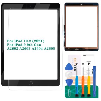 for iPad 9th Gen Generation Touch Screen for iPad 9 A2602 Screen Replacement for iPad 10.2 2021 Digitizer A2603 A2604 A2605 Glass Sensor Panel (with Home Button) (Black)