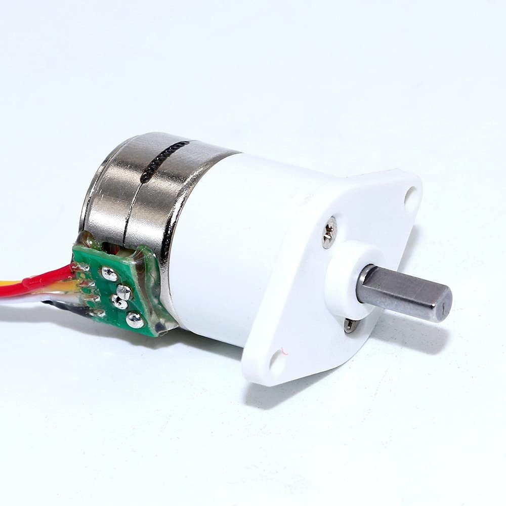 5V 12V Small Motor Deceleration Brushless Stepper Motor 2 Phase 4 Wire All Metal Gear (Size : Ratio 150 to 1)