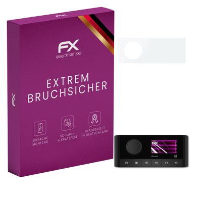 atFoliX Plastic Glass Protective Film compatible with Garmin Fusion MS-RA60, 9H Hybrid-Glass FX Screen Protector