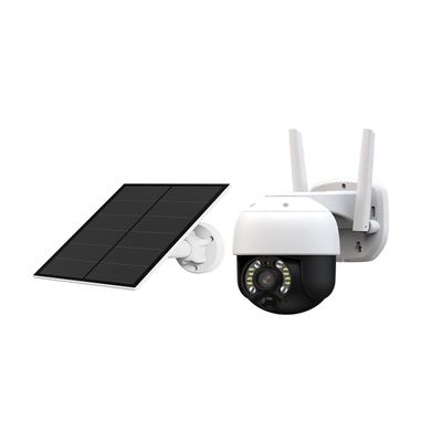 LOYALTY-SECU Low Power Solar Powered Wireless WiFi PIR 4X PTZ 3MP Security Camera Outdoor