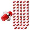 GwliUni 50 Pcs FC to FC Coupler Fiber Optic Adapter, Simplex Connecting Converter Square Type view 1