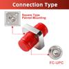 GwliUni 50 Pcs FC to FC Coupler Fiber Optic Adapter, Simplex Connecting Converter Square Type view 4