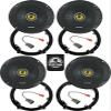 KICKER Speakers 6.5 inch for Honda Pilot 2009-2022 Upgrade Kit - 4 Pack of CS Series with Adapters and Harness, Coaxial 6 1/2 Car Audio Front and Rear Door Speaker CSC65, 46CSC654 view 1