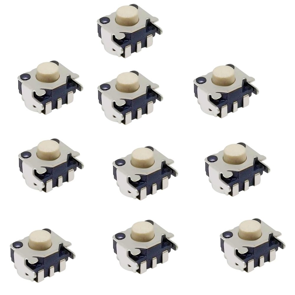 10 Pack DS Lite Buttons for DS Lite NDSL NDSi & XL LL GBM, CD, Headphone, Camera Micro Switch Tact Switch Replacement Parts
