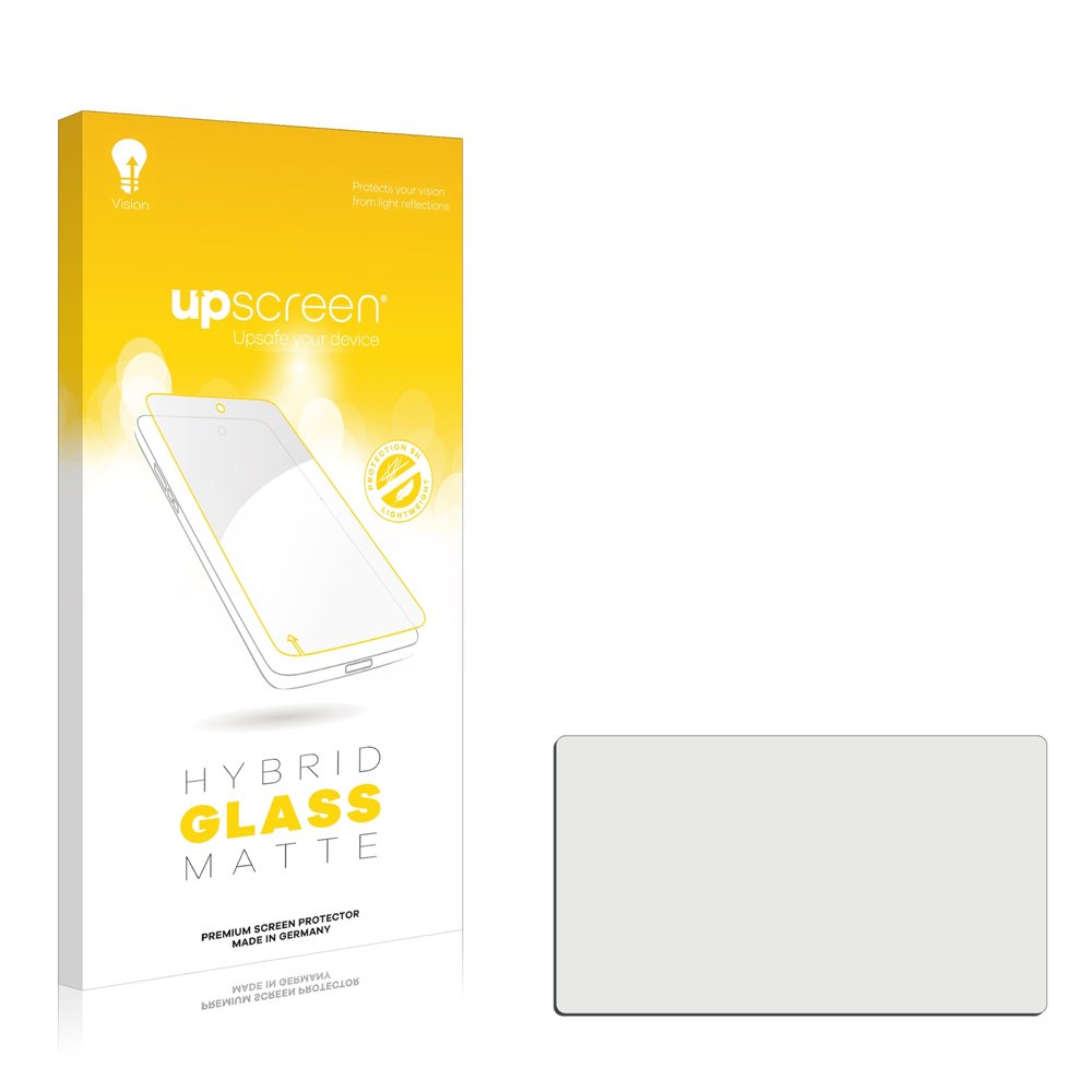 upscreen Matte Screen Protector Glass Film for Cameras with 2.7 inch (6.9 cm) [58 mm x 33 mm, 16:9] - Anti-Glare, 9H Glass Protection
