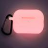 Airpods Pro Case 2nd Generation (2022) Silicone Shockproof Cover - Glow in The Dark Pink view 1