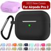 Airpods Pro Case 2nd Generation (2022) Silicone Shockproof Cover - Glow in The Dark Pink view 3