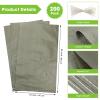 Nuenen 200 Pcs Empty Sandbags Heavy Duty Sand Bags with Ties Woven Polypropylene Sand Bags Bulk for Flooding 16 x 26 Inches Sandbag Flood Protection for Emergency Hurricane Supplies(Green) view 3