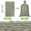 Nuenen 200 Pcs Empty Sandbags Heavy Duty Sand Bags with Ties Woven Polypropylene Sand Bags Bulk for Flooding 16 x 26 Inches Sandbag Flood Protection for Emergency Hurricane Supplies(Green) view 4