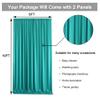 10 ft x 10 ft Wrinkle Free Turquoise Backdrop Curtain for Parties, Thick Polyester Teal Photo Backdrop Drapes,2 Panels 5ft x 10ft for Baby Shower Wedding Engagement Birthday Mermaid Party view 3