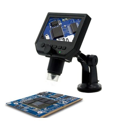 RADHAX Microscope Kit 600x 3.6MP USB Digital Microscope with Aluminum Alloy Stand 4.3 Inches Video Microscope Microscope Lens Adapters (Color : MG006, Size : 600X)