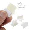 Zerodeko 1set Self-Adhesive Cable Organizers Wire Clips for Desktop Management for Earphones Chargers and More Strong Adhesive for Secure Placement view 3