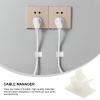 Zerodeko 1set Self-Adhesive Cable Organizers Wire Clips for Desktop Management for Earphones Chargers and More Strong Adhesive for Secure Placement view 4