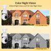 ORLMA Light Bulb Security Camera/360 Degree E27 Camera Outdoor Home Surveillance Cameras System with Human Motion Detection and Alarm/Two-Way Audio (White-2pc) (1080p) view 3