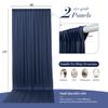 10 ft x 10 ft Wrinkle Free Navy Blue Backdrop Curtains Panels, 2 Panels 5ft x 10ft Sikly Polyester Photo Backdrop Drapes for Graduation Baby Shower Wedding Birthday Parties Photography Background view 4